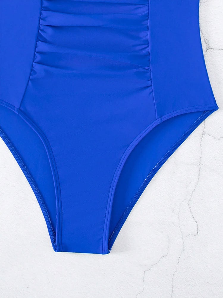 🩱 Hollowed-out Metal Decorations One-Piece Swimsuit