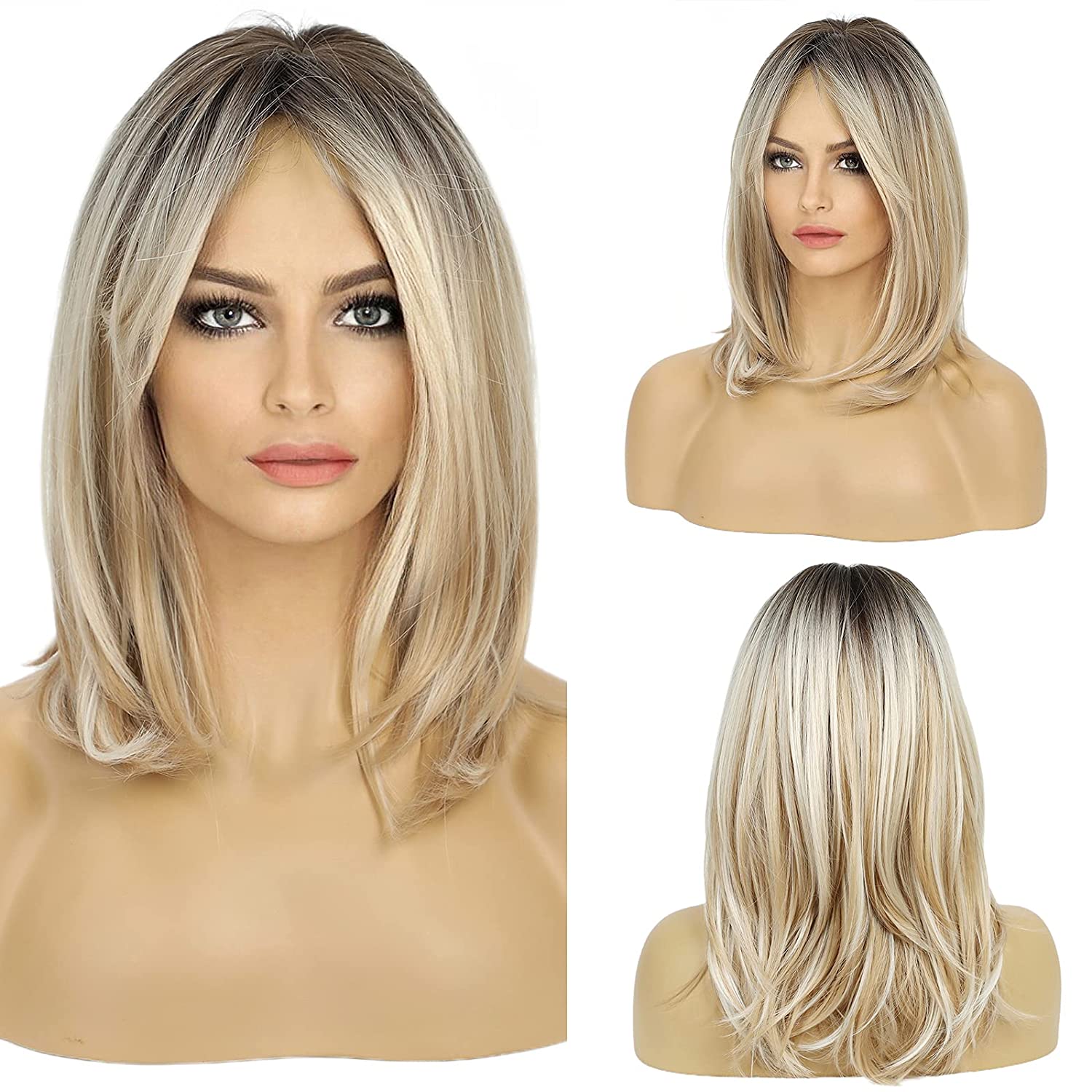 Synthetic Long Wigs  Hair with Bangs for Daily Use