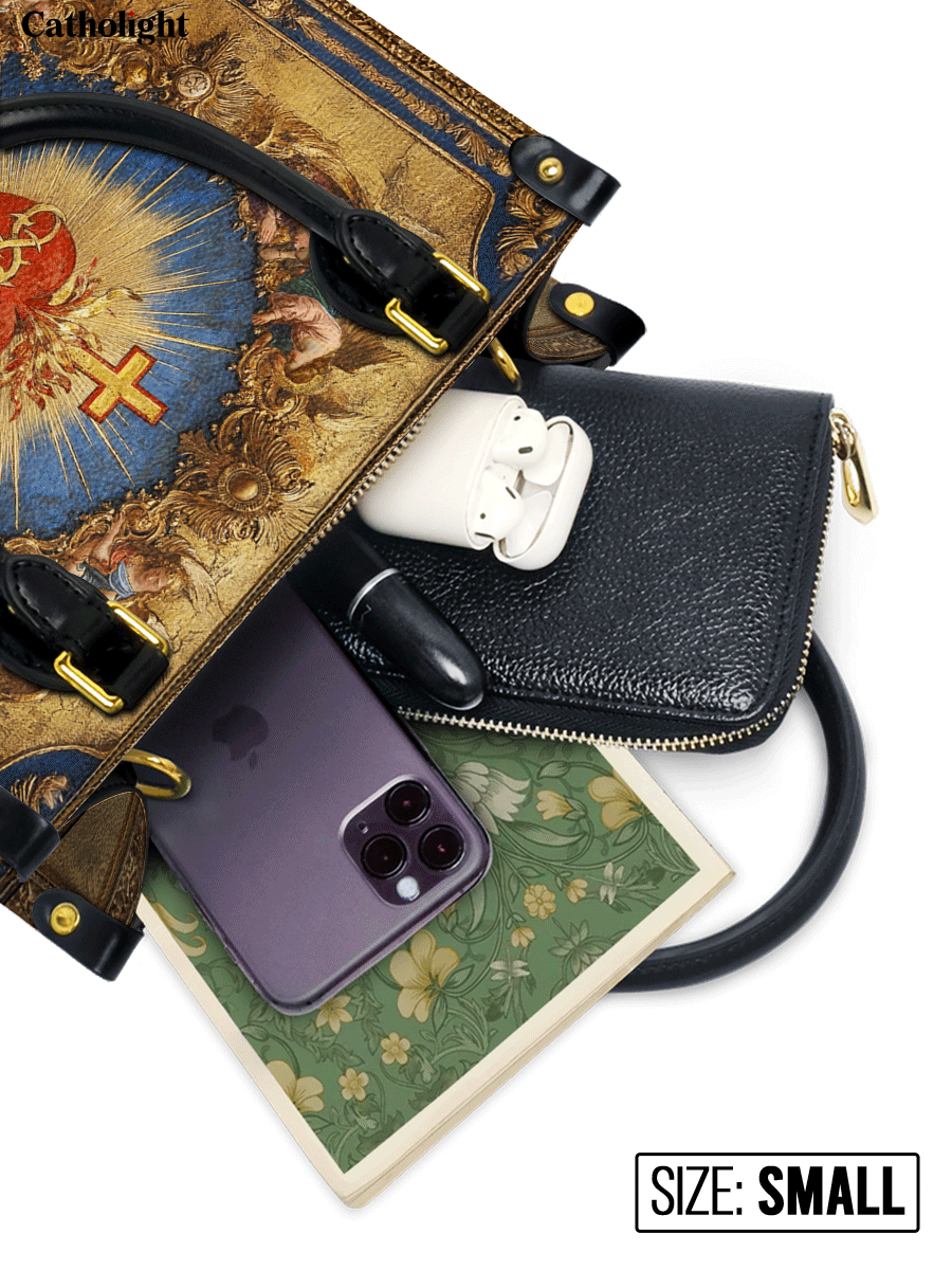 Catholight  Sacred Heart of Divine Love Leather Bag