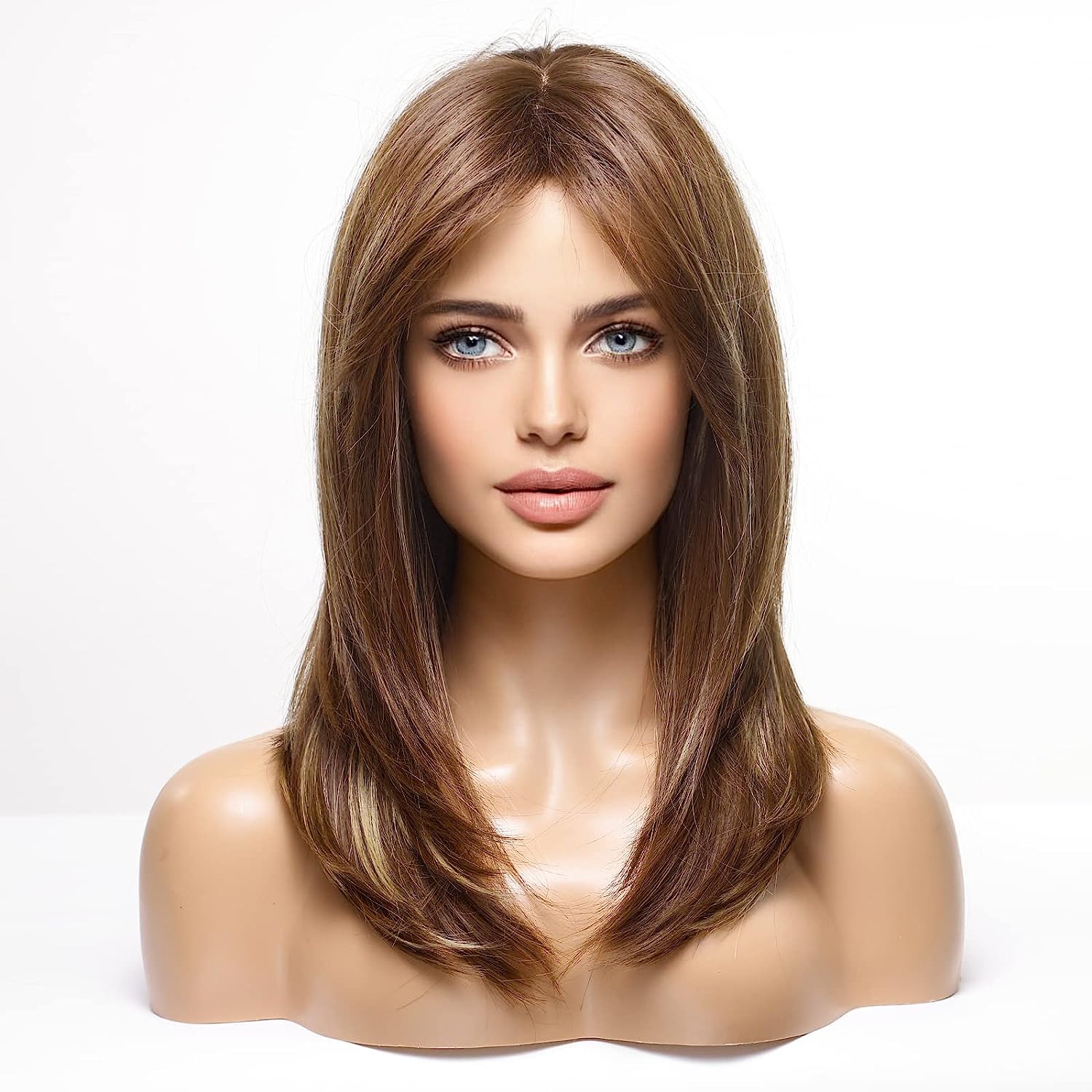 Synthetic Long Wigs  Hair with Bangs for Daily Use