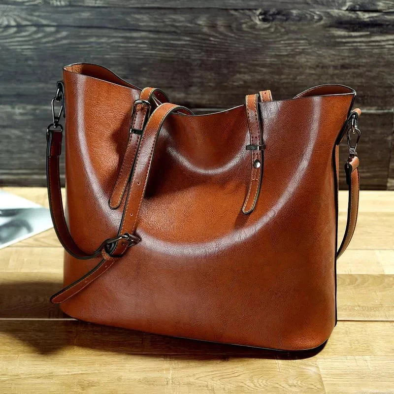 Bolsa de couro feita à mão