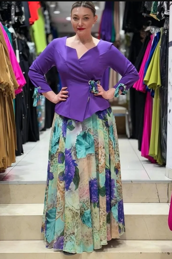💖 Vestido feminino elegante com estampa floral