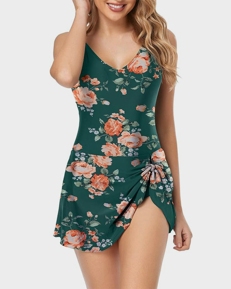2025 New Women's Tummy Control Slim Fit One Piece Swimsuit