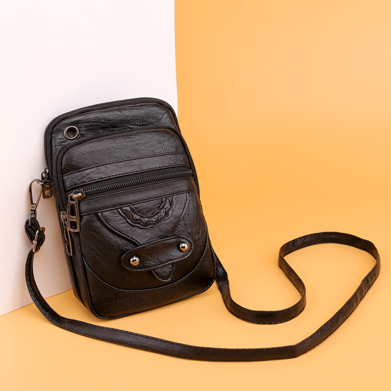 Beautiful handmade crossbody bag in soft leather