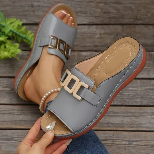 Chinelos de plataforma peep-toe – confortáveis, antiderrapantes e modernos