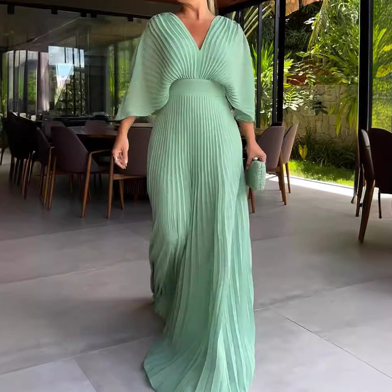 🔥41% de desconto na promoção🔥2024 novo vestido plissado da moda