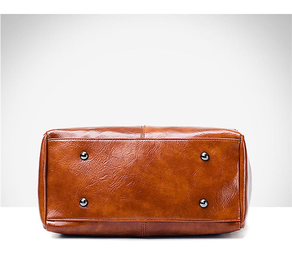 Bolsa de couro feita à mão