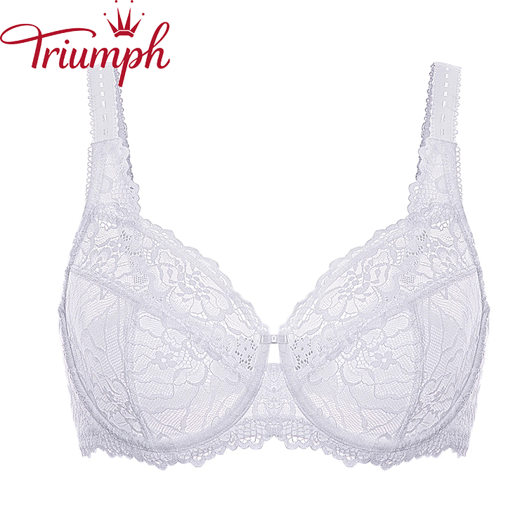 Triumph - (3 sztuki) seksowny biustonosz z przezroczystej koronki [75A-110E]