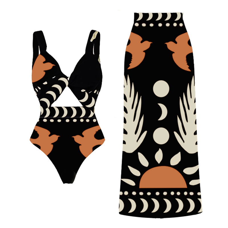 👙 One Shoulder High Waist Bikini Swimsuit and Pants or Skirt  🎀