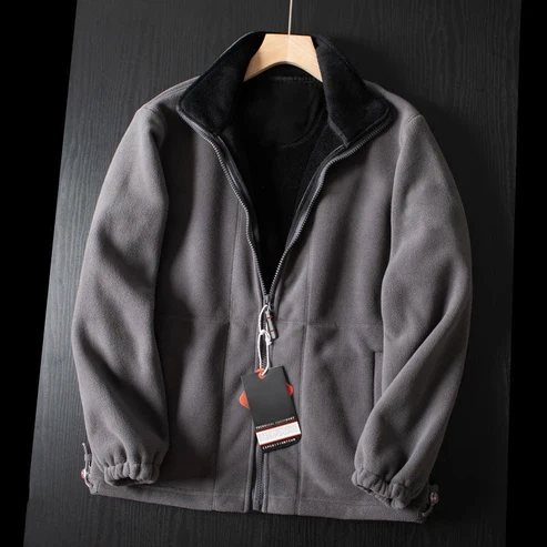 🎄Prikladno za muškarce i žene🎁 Unisex dvoslojni kaput s kapuljačom (50% popusta)