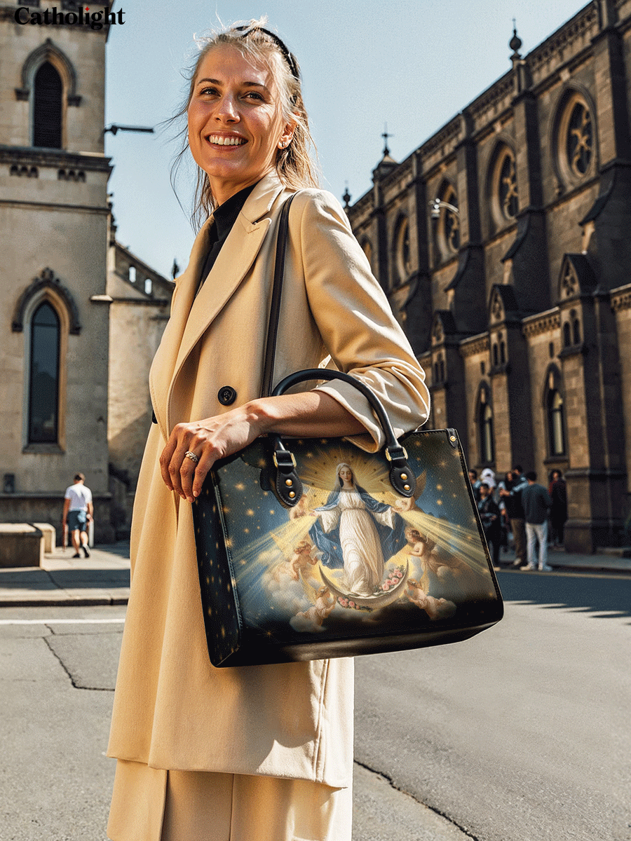 Catholight  The Queen of Heaven Leather Bag
