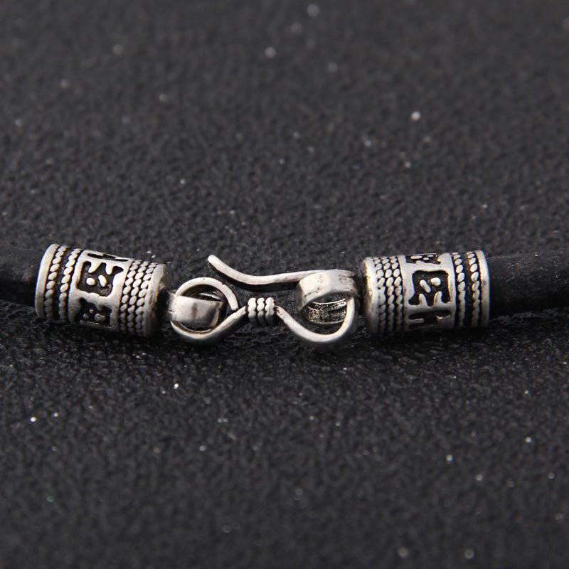 Колие Wolf and Mjölnir - стерлингово сребро