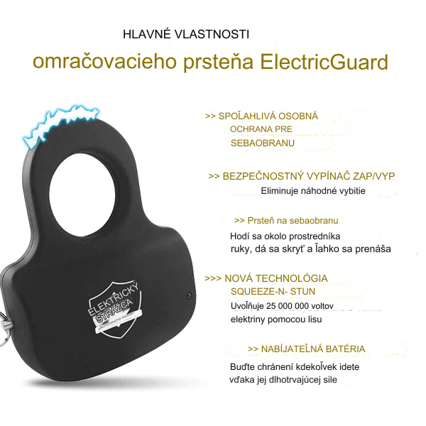 25 000 000 ELECTRICGUARD ЗАШЕМЕТЯВАЩ ПРЪСТЕН С ВИСОКА МОЩНОСТ