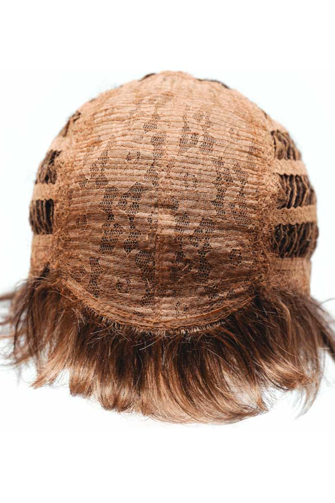 Highlighted side-parted long straight hair