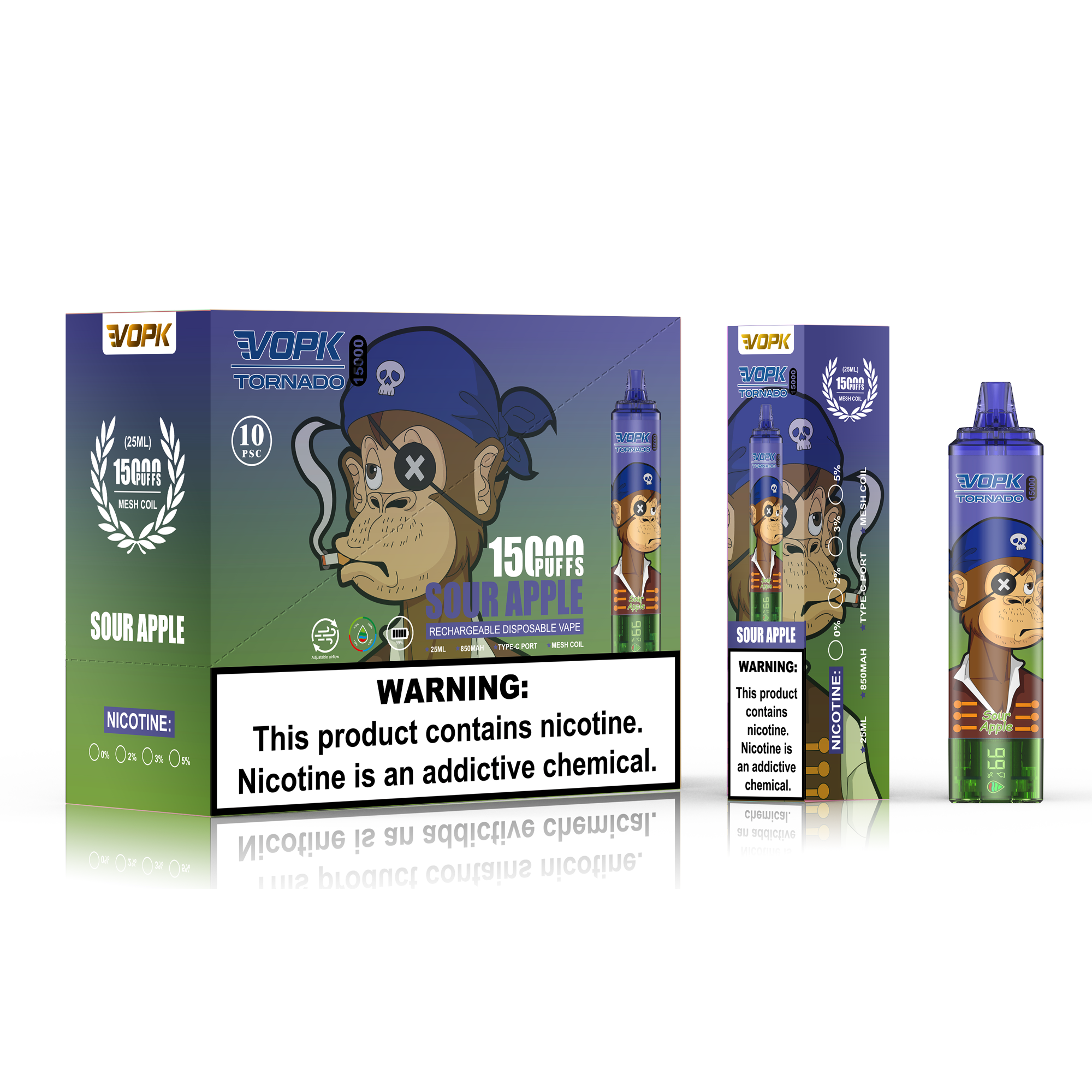 VOPK Tornado 15000 15K Puffs Disposable Vape Pen