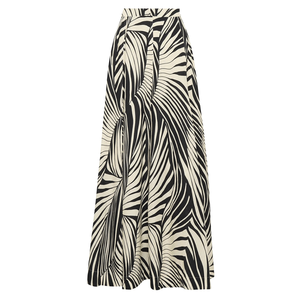 Sling Leaves Print One Piece Swimsuit and Skirt