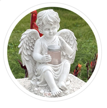 Angel šperky domáce solárne lampa dekorácie sochárstva remeslá