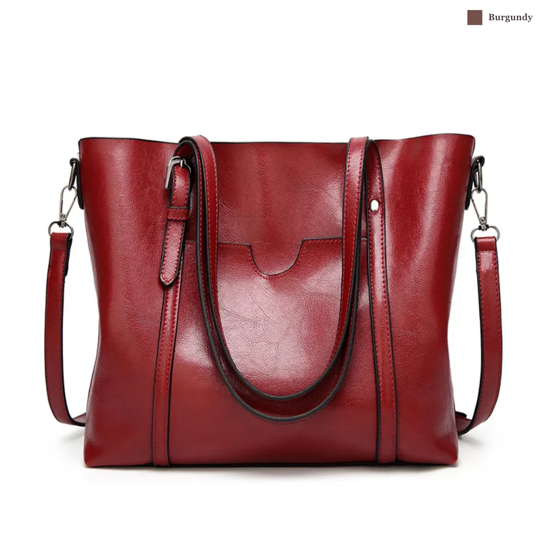 Bolsa de couro feita à mão