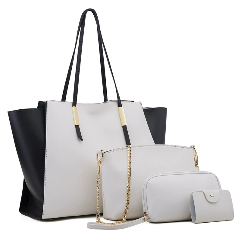 Conjunto de várias peças de bolsa de couro artesanal