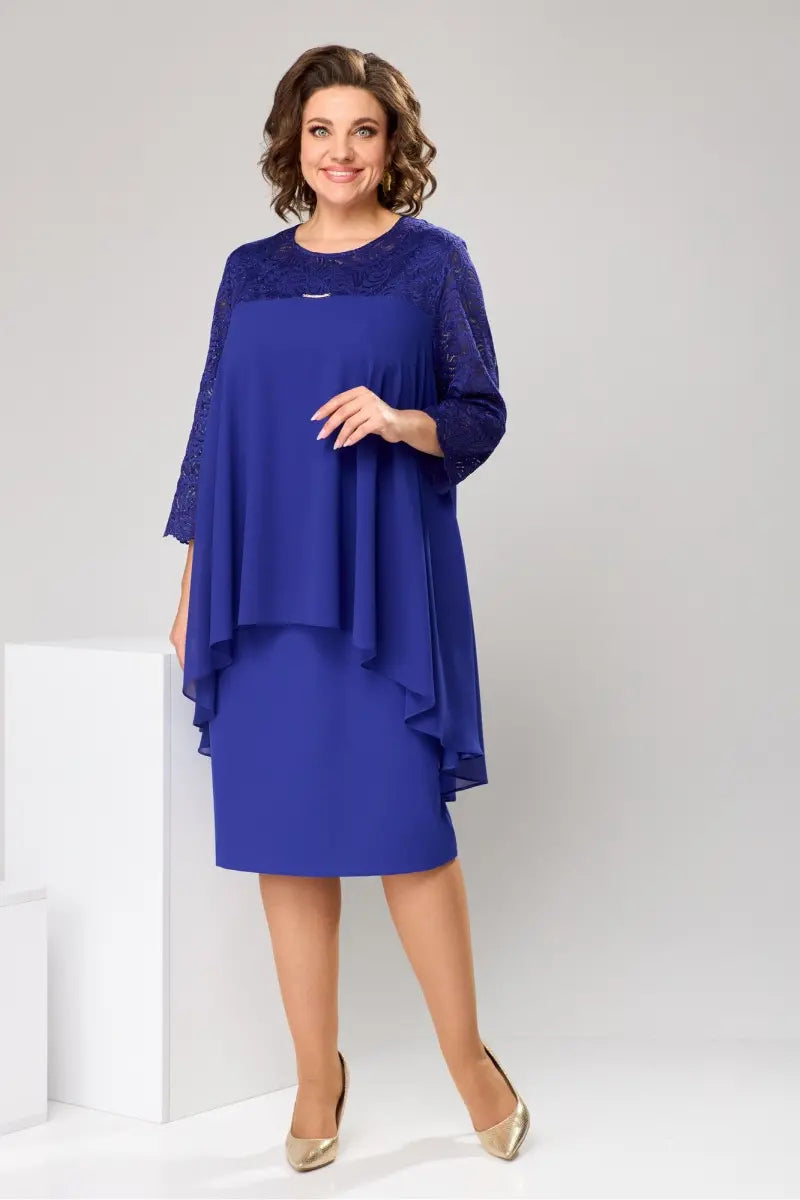 😍【S-5XL】Burvīga plus izmēra kleita