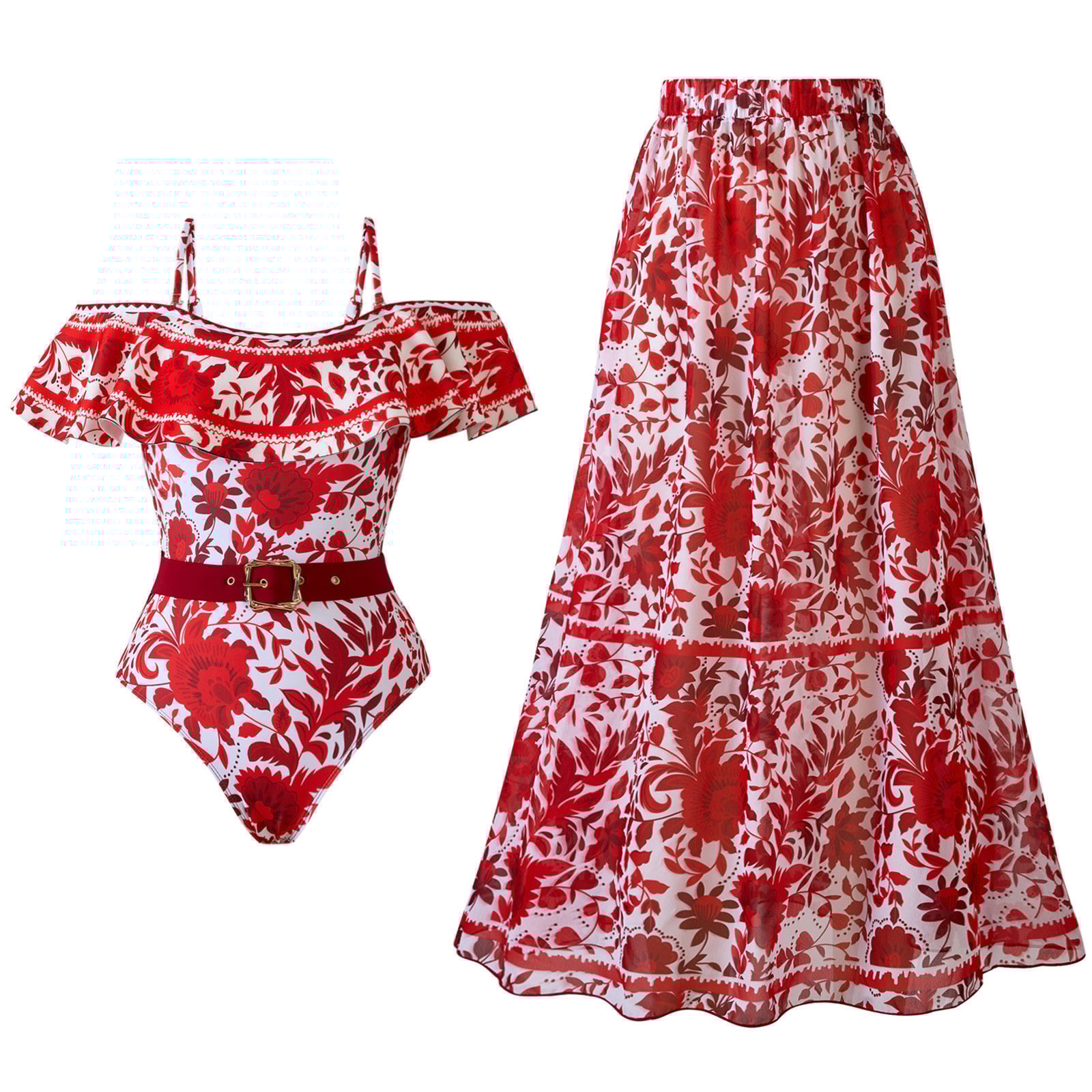 2025 New ✨ Retro printed Swimsuit Set 👙