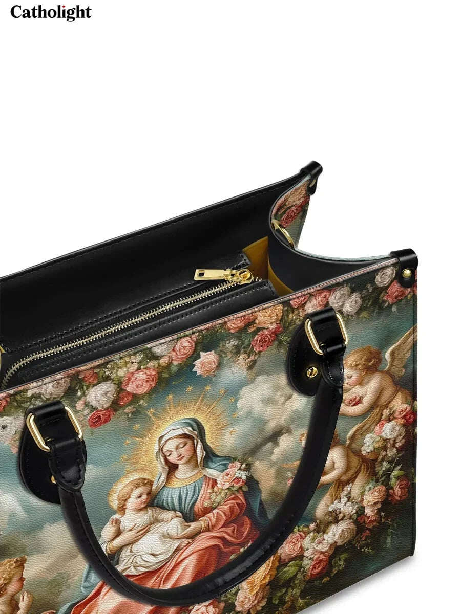 Catholight  Halo Of Roses Leather Bag