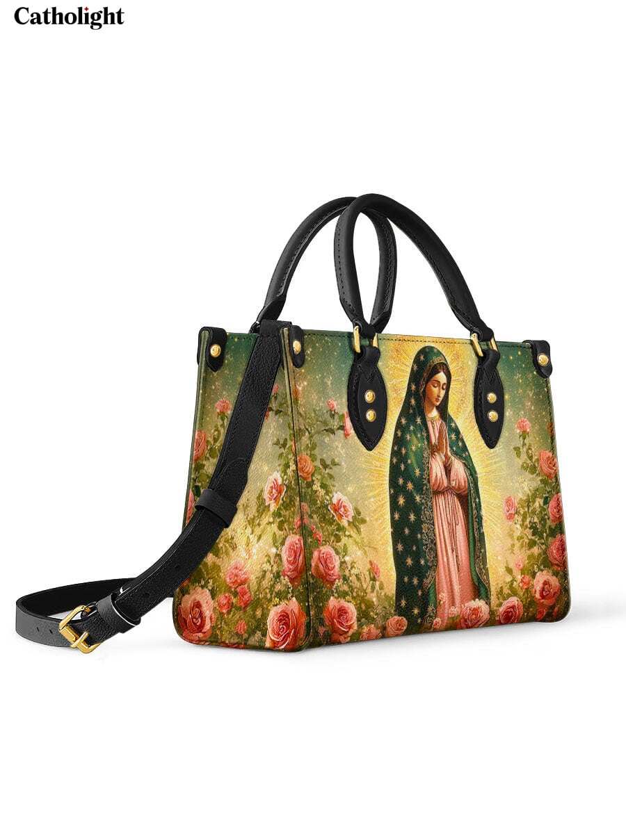Catholight  Roses of Guadalupe Leather Bag