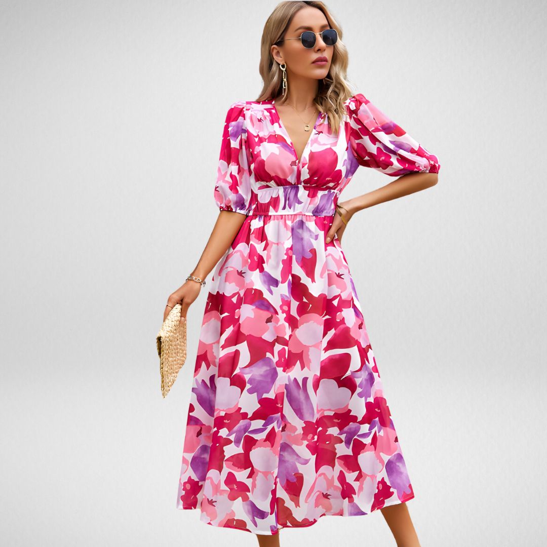 😍 Bold Garden Dress 🌼