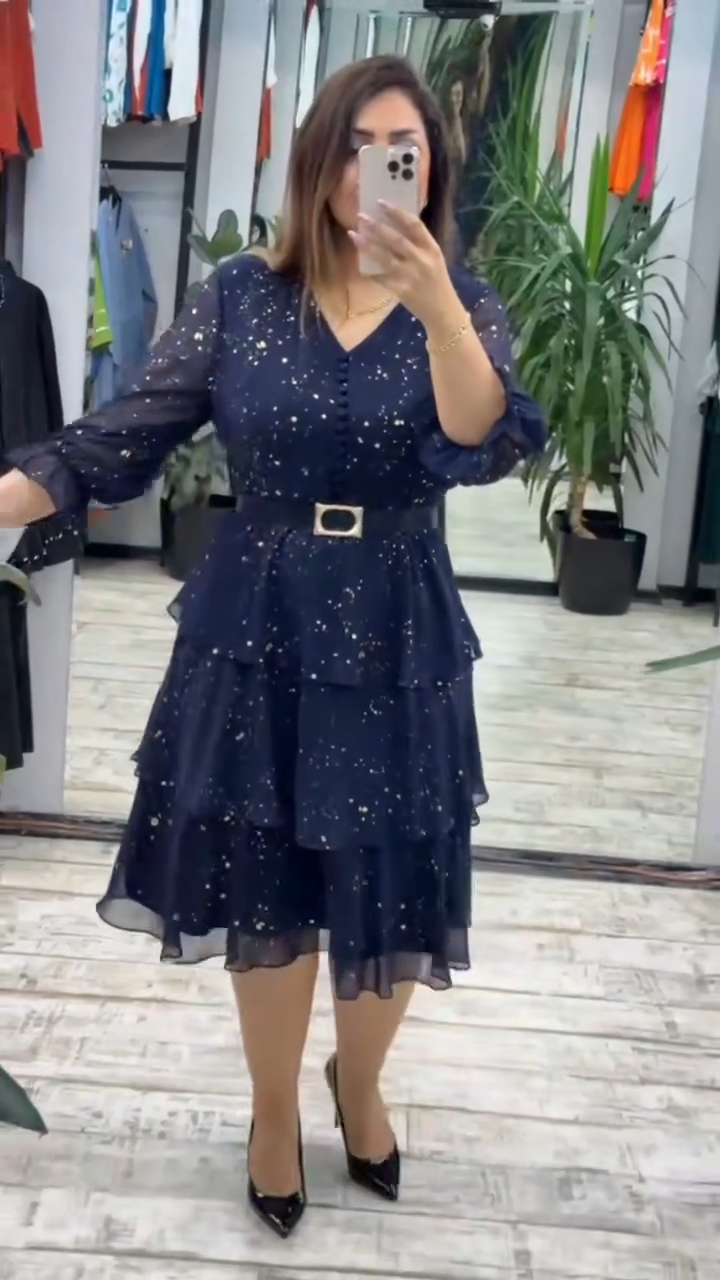 【S-5XL】 Brīva šifona kleita, lieli izmēri | Ērts un elpojošs, ideāli piemērots vasarai