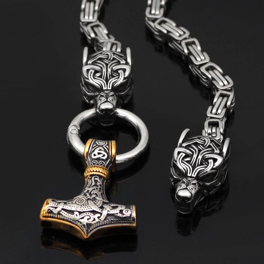 Тежка верига Viking Wolf's Bite - неръждаема стомана