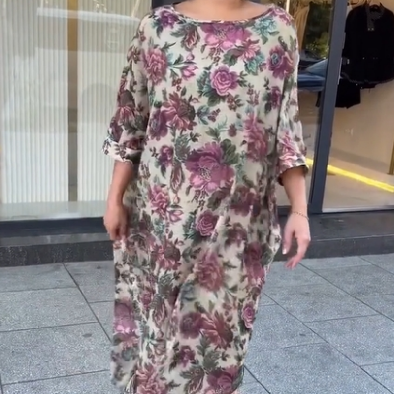 🌸Elegantiška gėlėta suknelė moterims