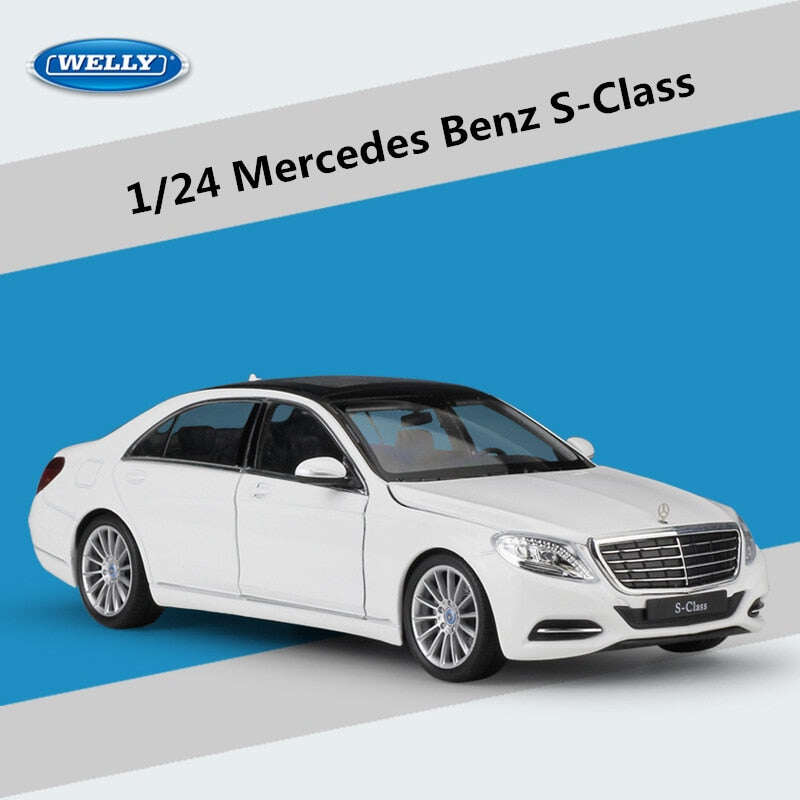1:24 Mercedes Benz S-Class S500 Алуминиев модел на автомобил, отлят под налягане
