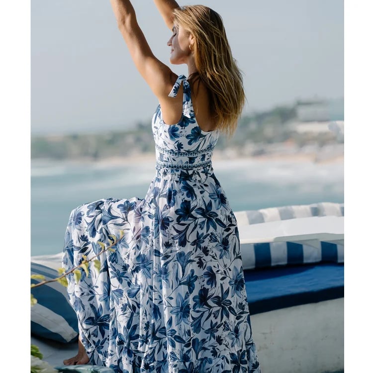 👙 2025 New Arrival - 🔥 V Neck Floral Print One-Piece Swimsuit Set 🔥
