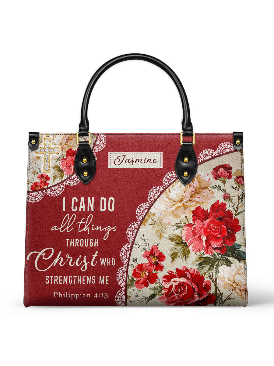 Catholight Blooming With Faith Leather Bag