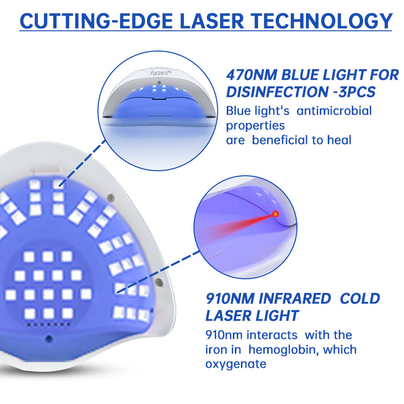 Dispositivo de tratamento de fungos a laser Furzero™ PureNail