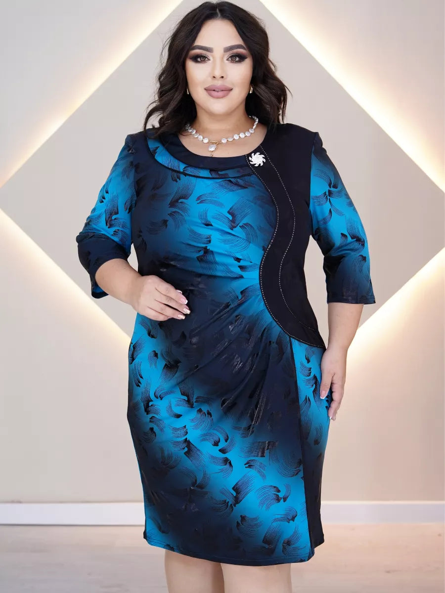 👗💥【S-5XL】 2025. gads jauna eleganta gradienta kleita