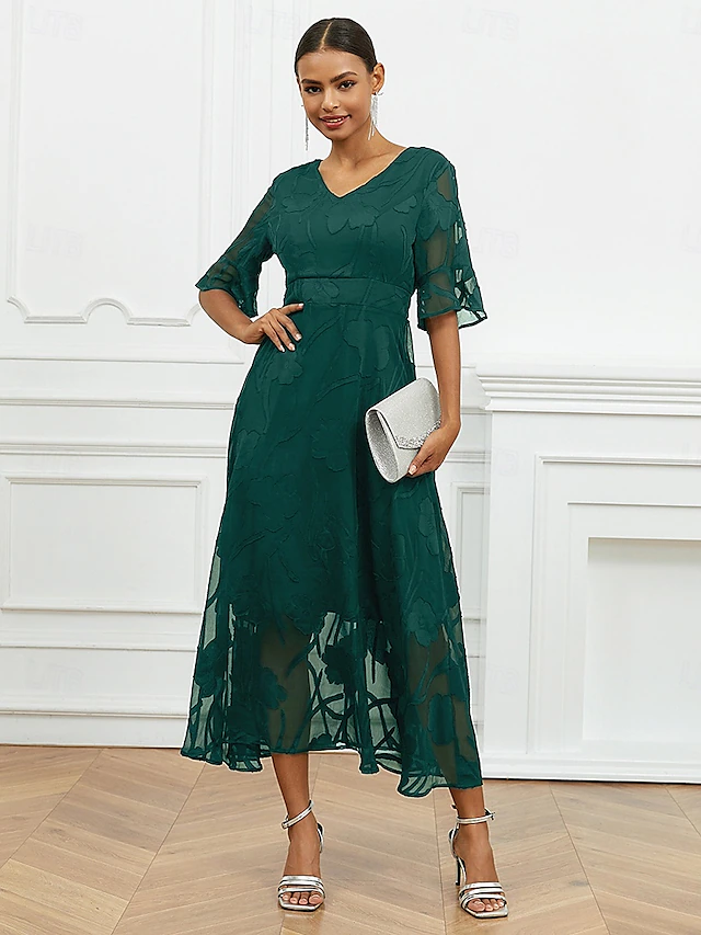 Elegant women's solid color lace long skirt