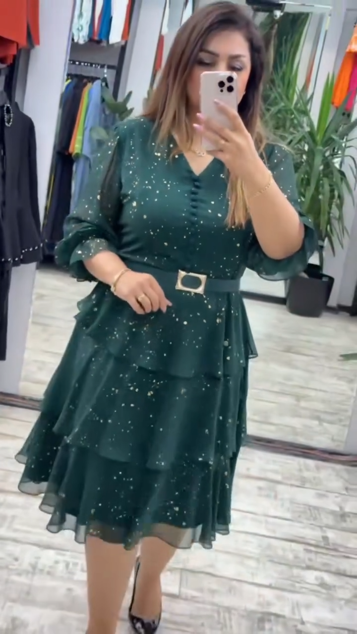 【S-5XL】 Brīva šifona kleita, lieli izmēri | Ērts un elpojošs, ideāli piemērots vasarai