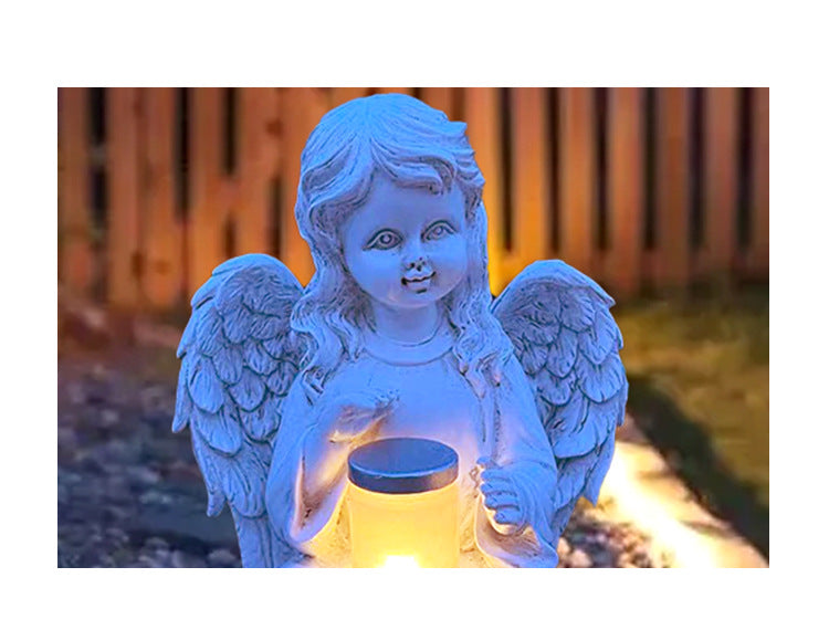Angel šperky domáce solárne lampa dekorácie sochárstva remeslá