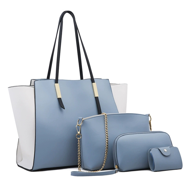 Conjunto de várias peças de bolsa de couro artesanal