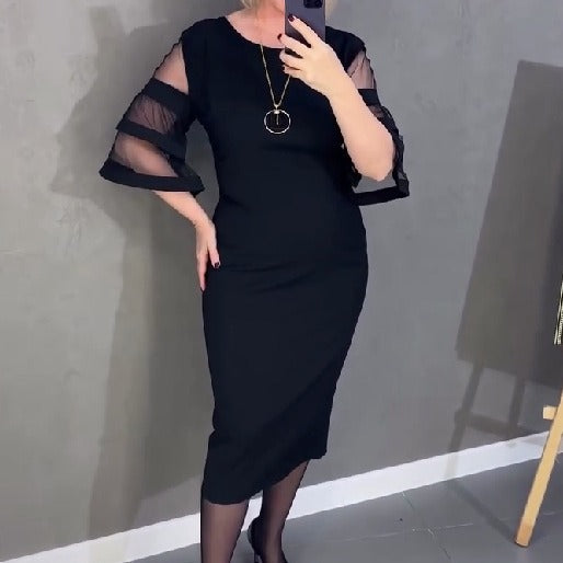 Elegantna haljina od tila koja se kopča patentnim zatvaračem
