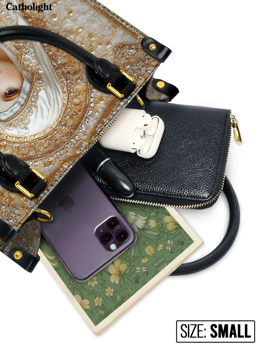 Catholight  Heavenly Grace In Radiant Splendor Leather Bag
