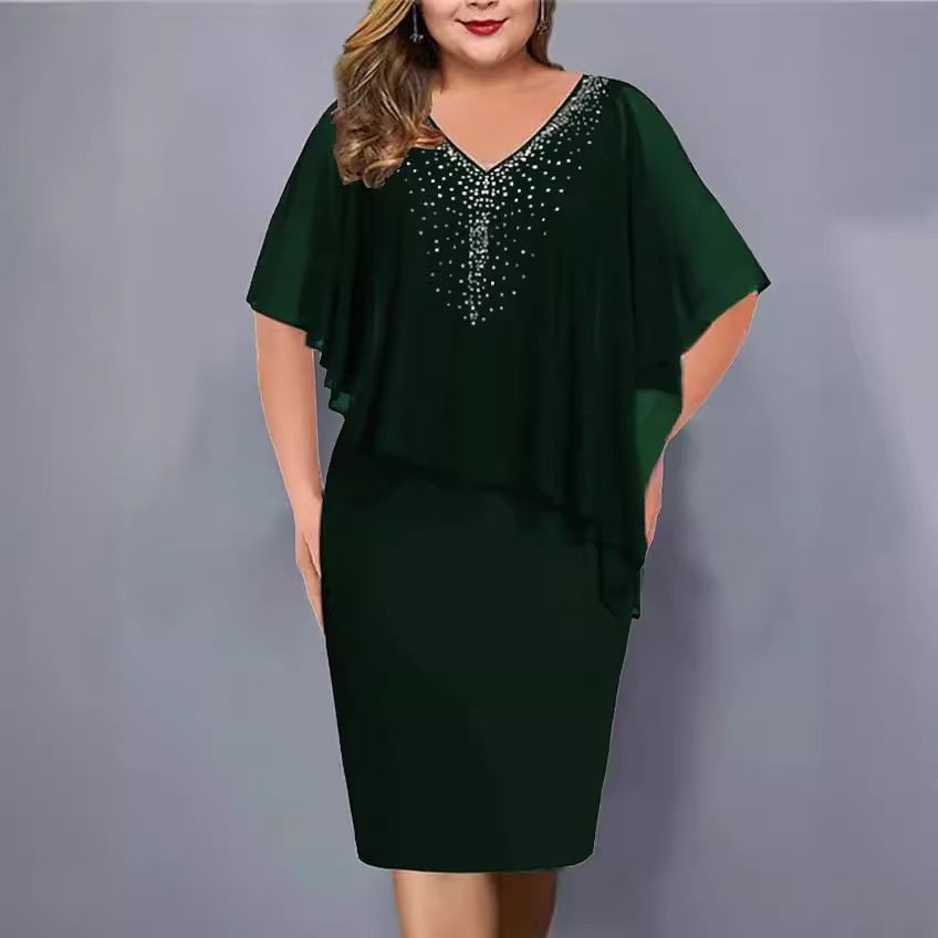 🔥🔥【P-5XL】Novos vestidos envolventes de chiffon para o verão de 2025