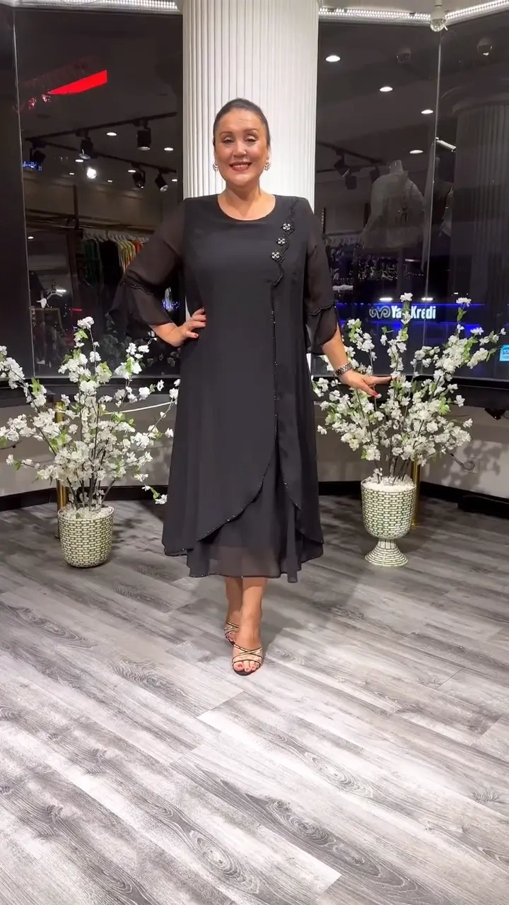 【S-5XL】❤️2025 novos vestidos de chiffon de alta qualidade