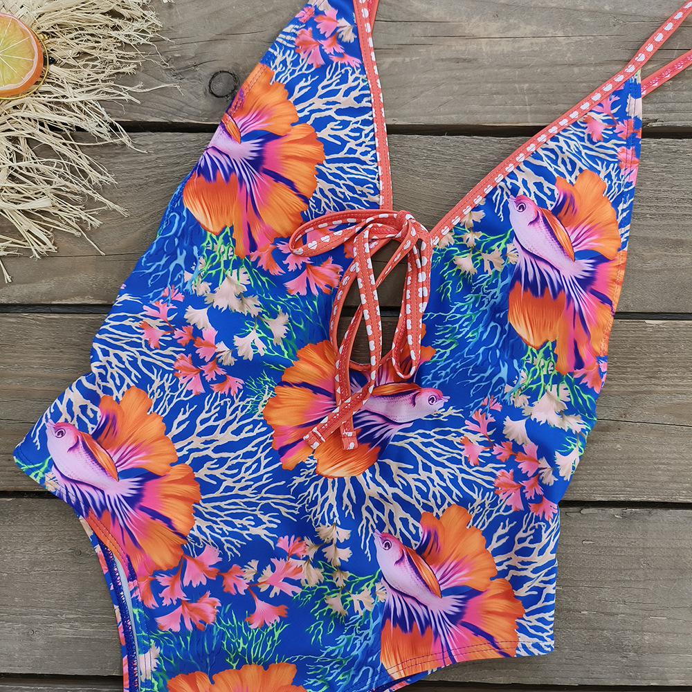 👙 Printed One Piece Swimsuit