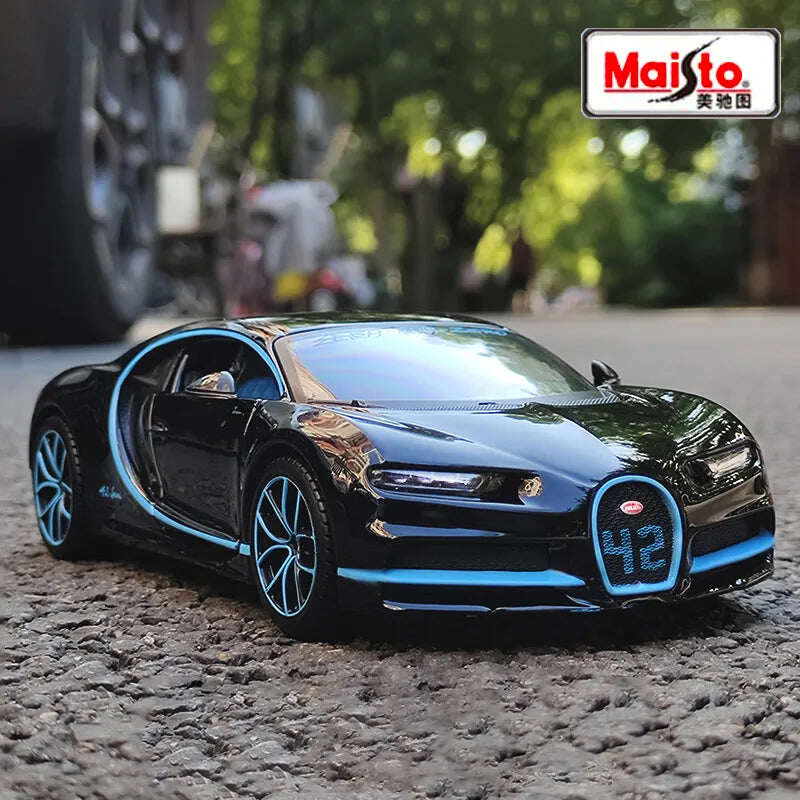 Храна 1:24 Bugatti Chiron Divo Supercar Diecast Модел