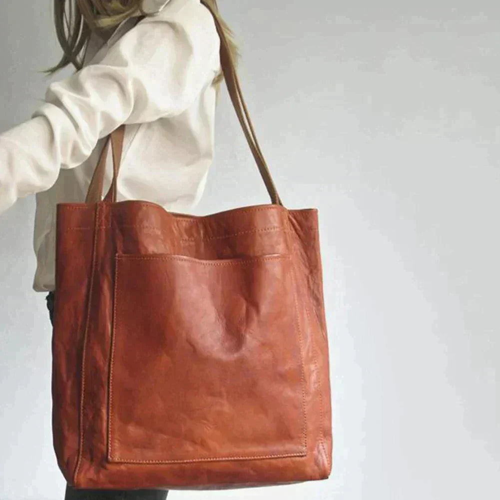 Elegant leather women's handbag
