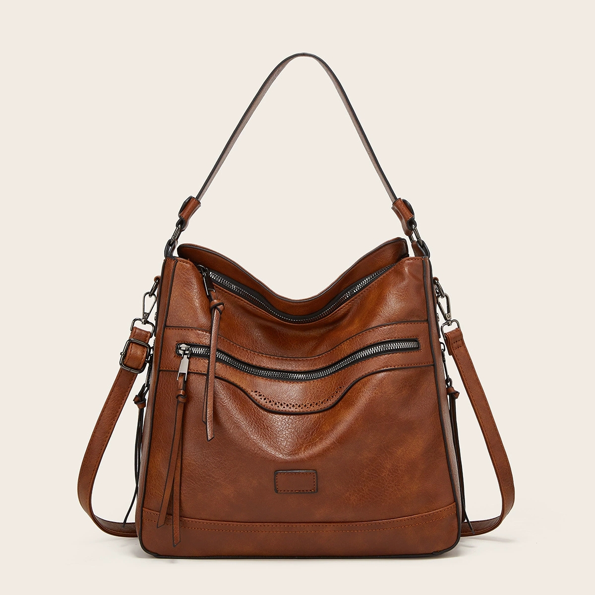 Bolsa de couro feita à mão