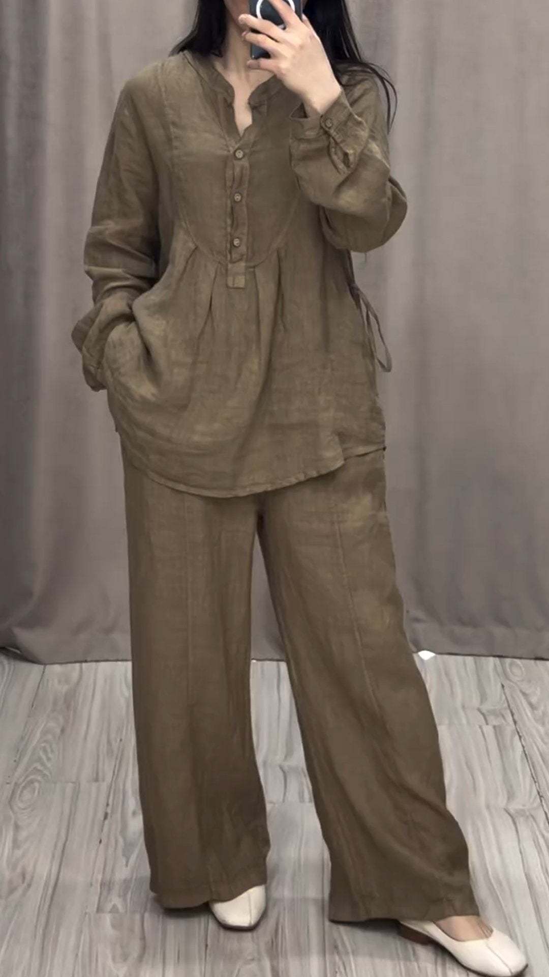 Abito in cotone lino, elegante e confortevole
