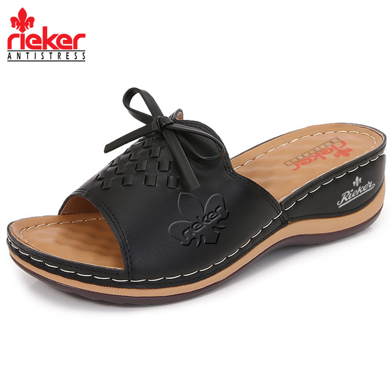 RIEKER® Nové dámske protišmykové sandále na kline